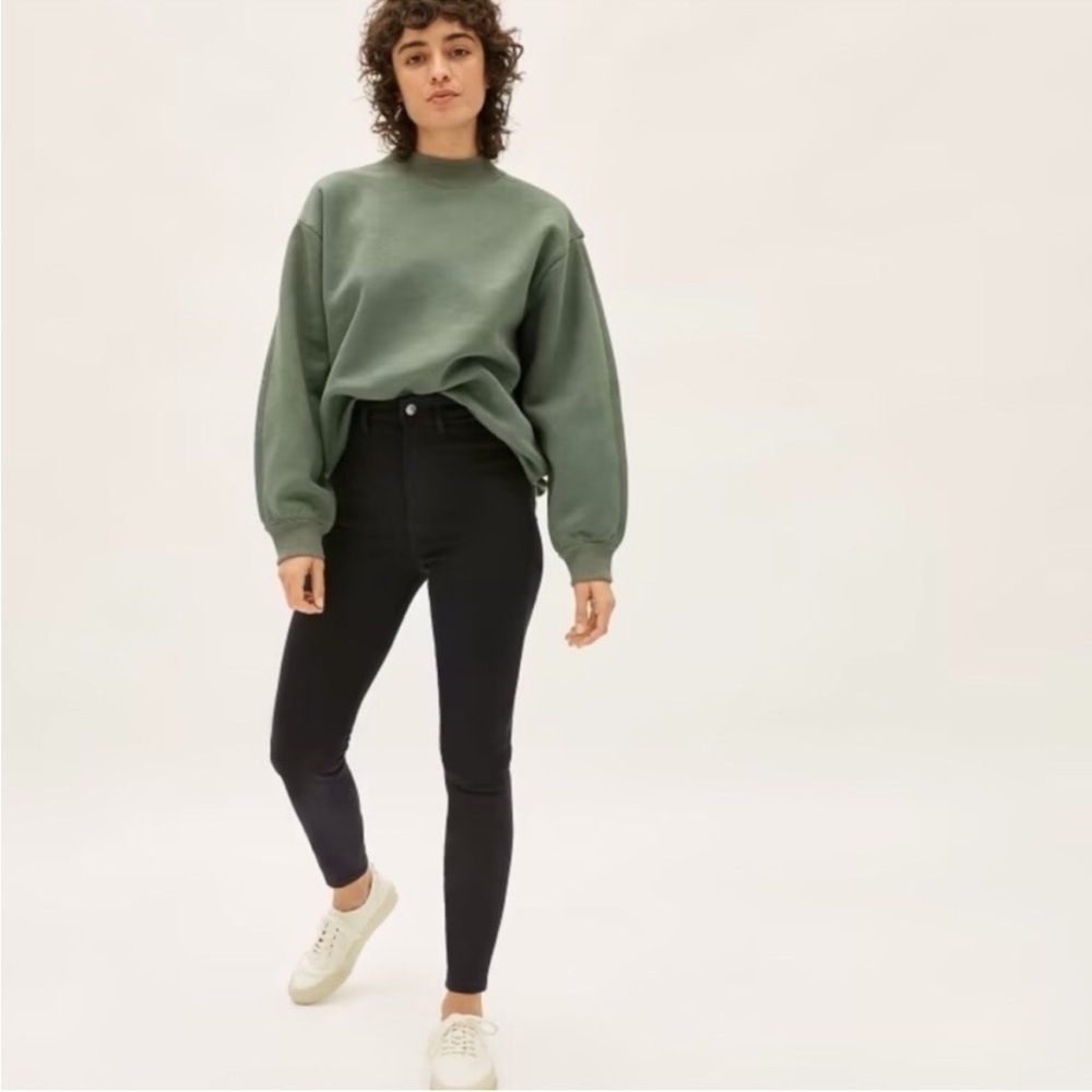 Everlane The Way High Skinny Jeans Black Size 28